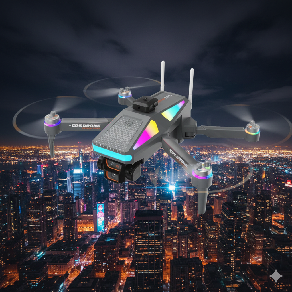 Dron S5HP Dominador del Aire: Drone Profesional con Iluminación LED Aurora 🛸