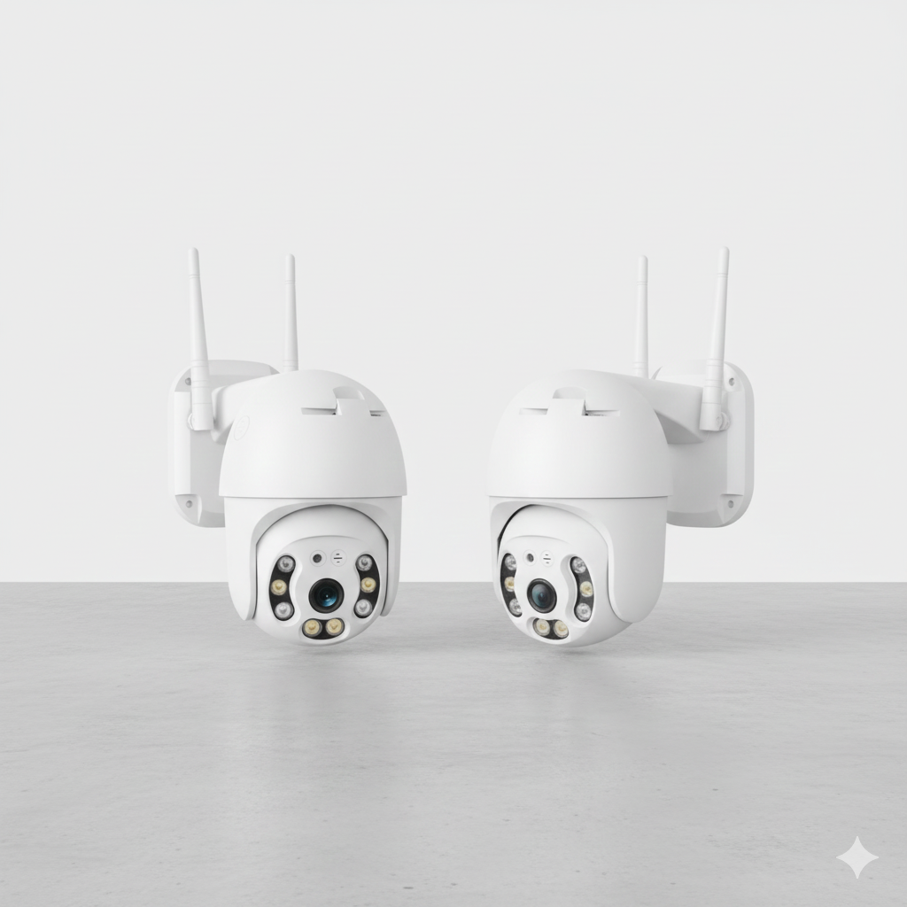 Cámara de Seguridad Inteligente PTZ WiFi – Vigilancia 360°