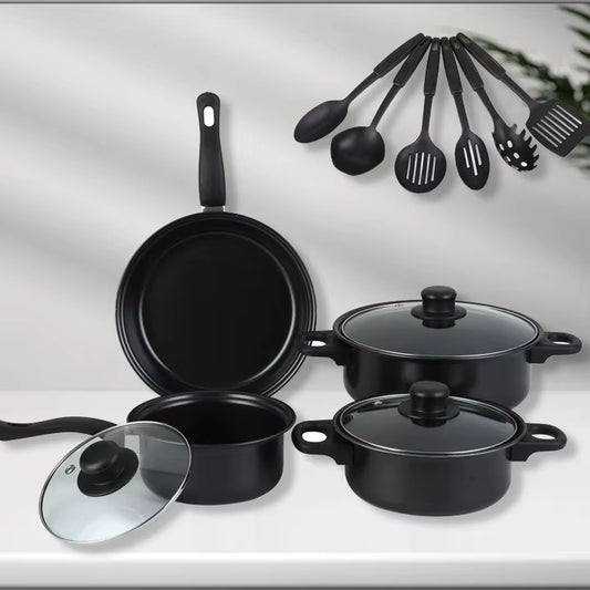 SET DE OLLAS Y JUEGO DE UTENCILIOS DE COCINA