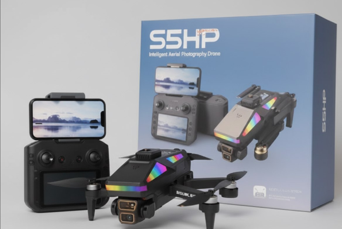 Dron S5HP Dominador del Aire: Drone Profesional con Iluminación LED Aurora 🛸